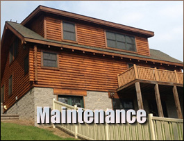  Sandy Ridge, North Carolina Log Home Maintenance
